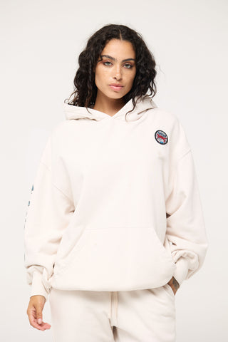 Baggy Hoodie in Cancer Back Bone Society.