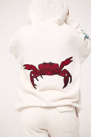 Baggy Hoodie in Cancer Back Bone Society.