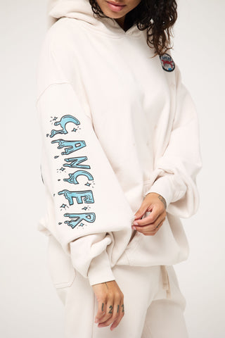 Baggy Hoodie in Cancer Back Bone Society.