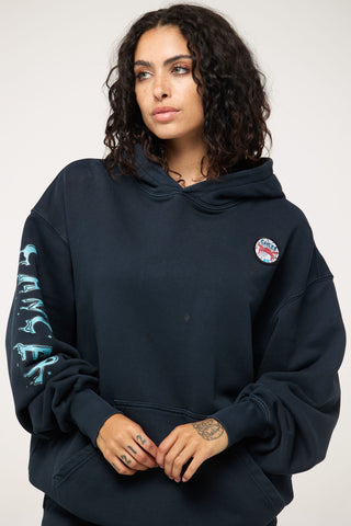 Baggy Hoodie in Cancer Back Bone Society.