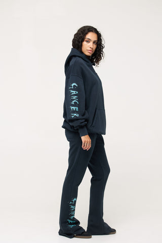 Baggy Hoodie in Cancer Back Bone Society.