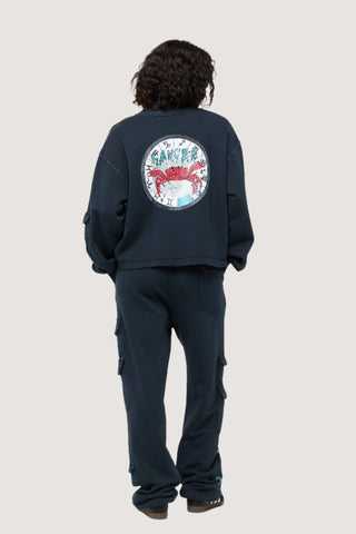 Cargo Sweatpants in Cancer Back Bone Society.