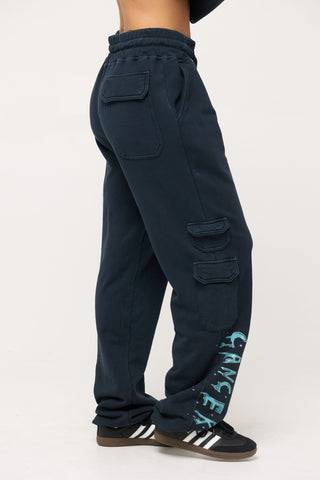 Cargo Sweatpants in Cancer Back Bone Society.