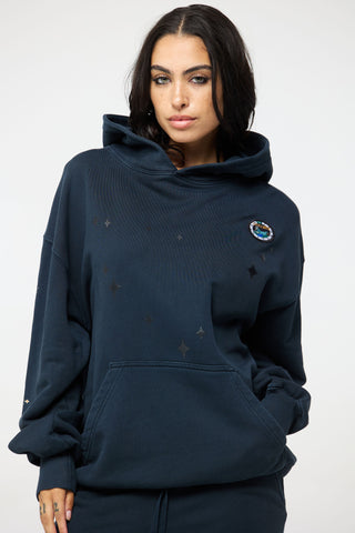 Baggy Hoodie in Capricorn Back Bone Society.