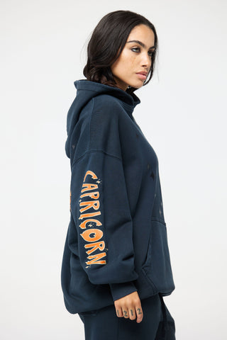 Baggy Hoodie in Capricorn Back Bone Society.