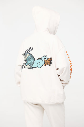 Baggy Hoodie in Capricorn Back Bone Society.