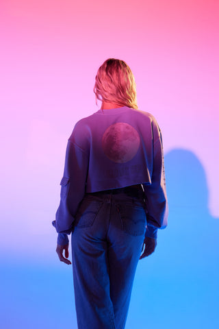 Cropped Pullover in Cancer Back Bone Society.