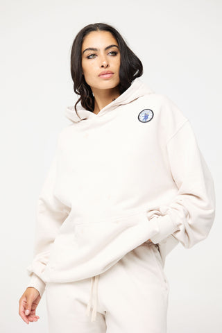 Baggy Hoodie in Gemini Back Bone Society.