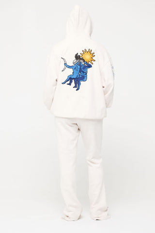 Baggy Hoodie in Gemini Back Bone Society.