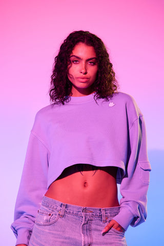 Cropped Pullover in Virgo Back Bone Society.