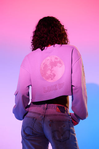 Cropped Pullover in Gemini Back Bone Society.
