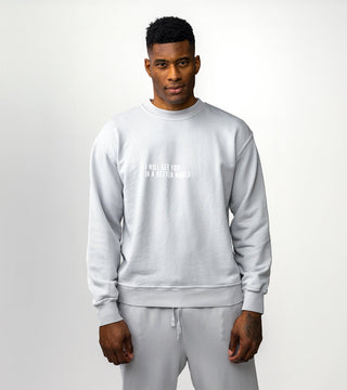 In A Better World Crewneck Back Bone Society.
