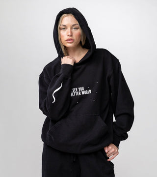 In A Better World Hoodie Back Bone Society.