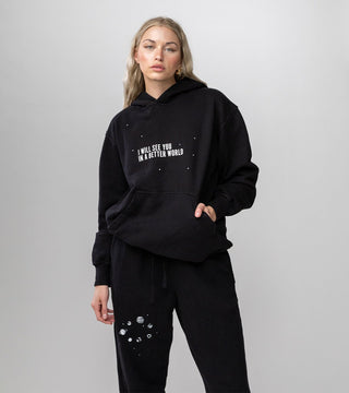 In A Better World Hoodie Back Bone Society.