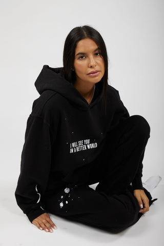In A Better World Hoodie Back Bone Society.