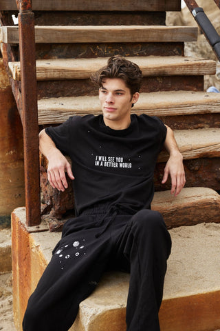 In A Better World T-Shirt Back Bone Society.