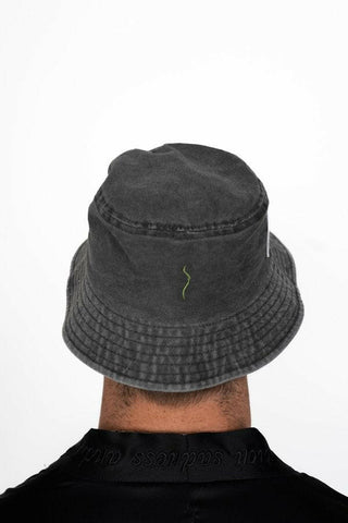 The 9th Distressed Bucket Hat - Castor Bean Back Bone Society.