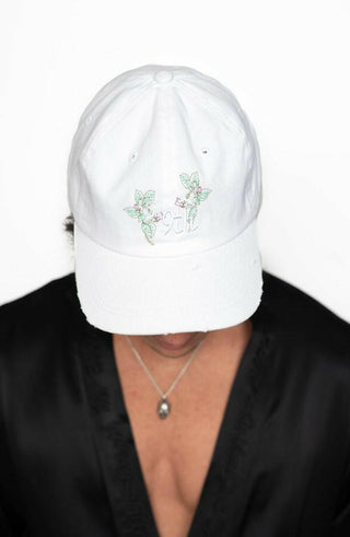 The 9th Distressed Dad Hat - Deadly Nightshade Back Bone.