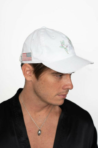 The 9th Distressed Dad Hat - Deadly Nightshade Back Bone.