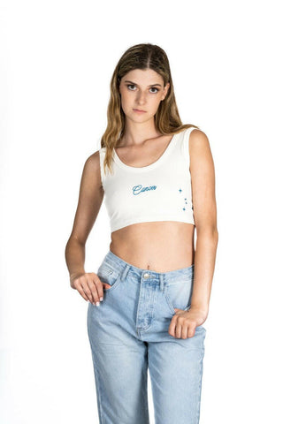 The 9th Mini Ribbed Crop - Cancer Back Bone Society.