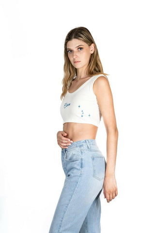The 9th Mini Ribbed Crop - Cancer Back Bone Society.