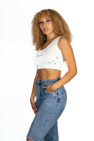 The 9th Mini Ribbed Crop - Capricorn Back Bone Society.