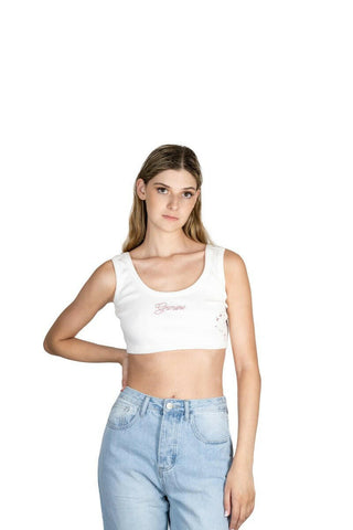 The 9th Mini Ribbed Crop - Gemini Back Bone Society.