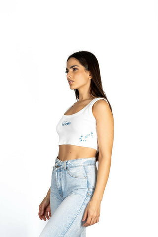 The 9th Mini Ribbed Crop - Scorpio Back Bone Society.
