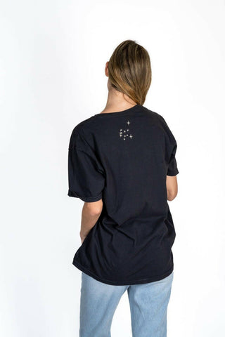 The 9th Oversized Unisex Tee - Aquarius Back Bone Society.