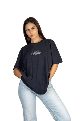 The 9th Oversized Unisex Tee - Aries Back Bone Society.
