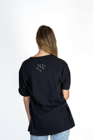 The 9th Oversized Unisex Tee - Sagittarius Back Bone Society.