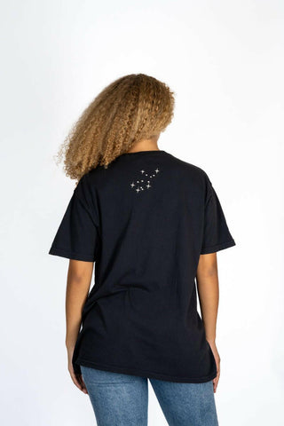 The 9th Oversized Unisex Tee - Virgo Back Bone Society.