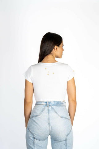 The 9th Ribbed Baby Tee - Cancer Back Bone Society.
