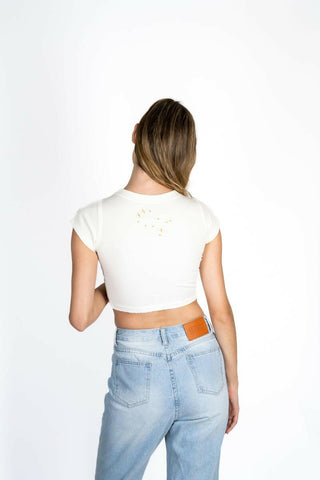 The 9th Ribbed Baby Tee - Gemini Back Bone Society.