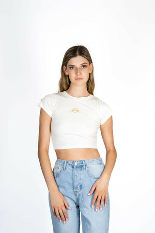 The 9th Ribbed Baby Tee - Leo Back Bone Society.