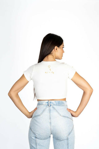 The 9th Ribbed Baby Tee - Pisces Back Bone Society.