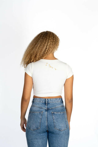 The 9th Ribbed Baby Tee - Taurus Back Bone Society.