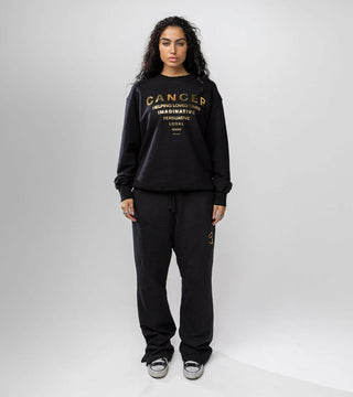The Horoscope Crewneck in Cancer Back Bone Society.