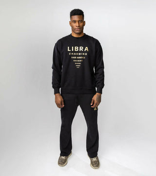 The Horoscope Crewneck in Libra Back Bone Society.