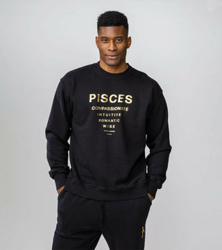 The Horoscope Crewneck in Pisces Back Bone Society.