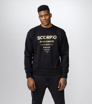 The Horoscope Crewneck in Scorpio Back Bone Society.