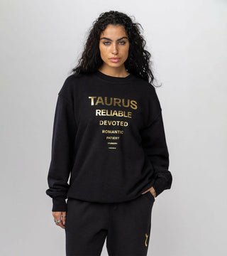 The Horoscope Crewneck in Taurus Back Bone Society.