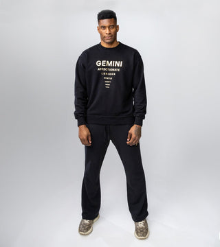 The Horoscope Flared Sweatpants in Gemini Back Bone Society.