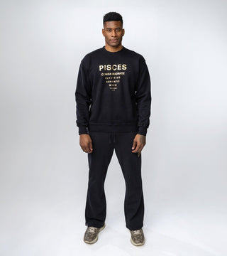 The Horoscope Flared Sweatpants in Pisces Back Bone Society.