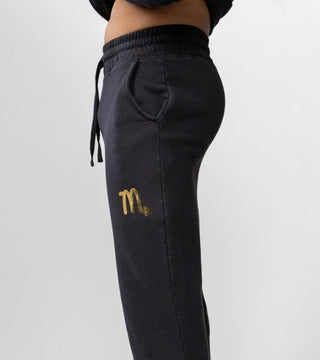 The Horoscope Flared Sweatpants in Scorpio Back Bone Society.