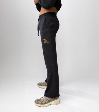 The Horoscope Flared Sweatpants in Scorpio Back Bone Society.