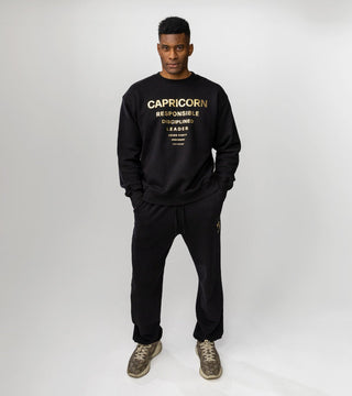 The Horoscope Sweatpants in Capricorn Back Bone Society.