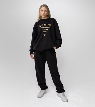 The Horoscope Sweatpants in Gemini Back Bone Society.
