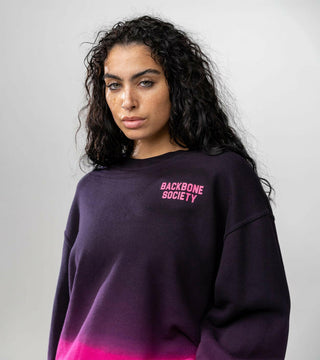 Origins Ombre Crewneck Sweater Back Bone Society.