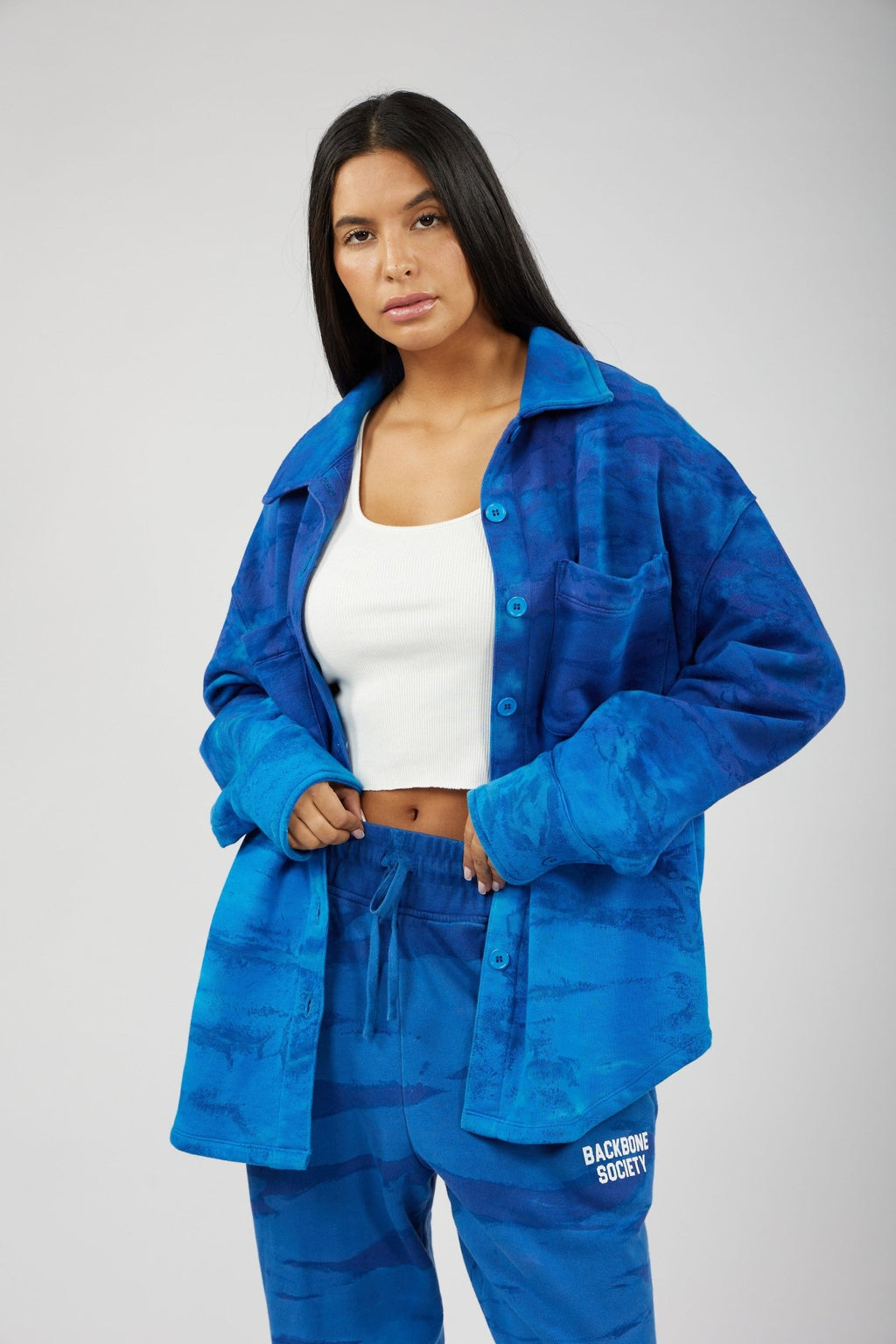 The Streetwear Fleece Jacket Back Bone Society